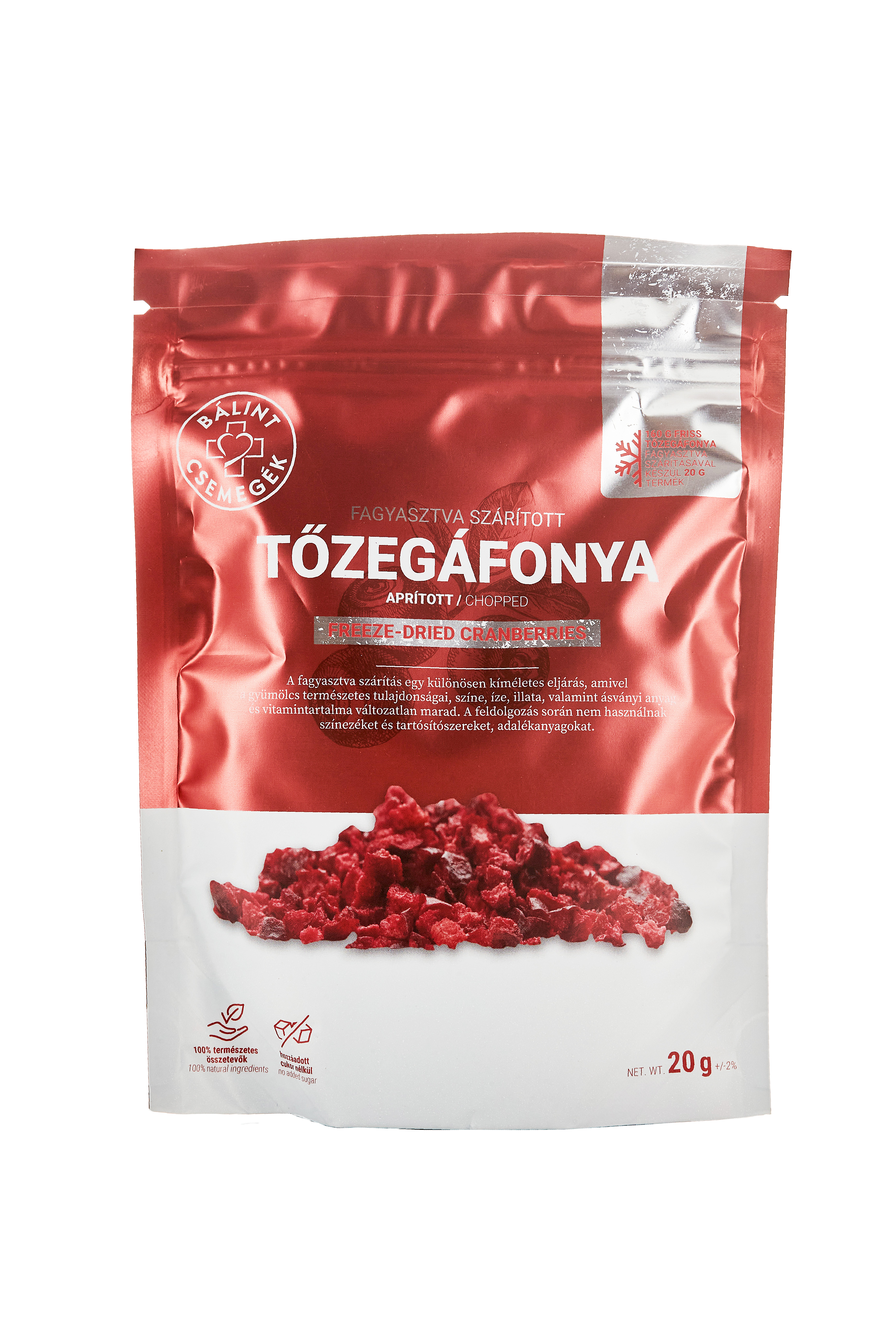 Bálint lyofilizované brusnice drvené 20 g