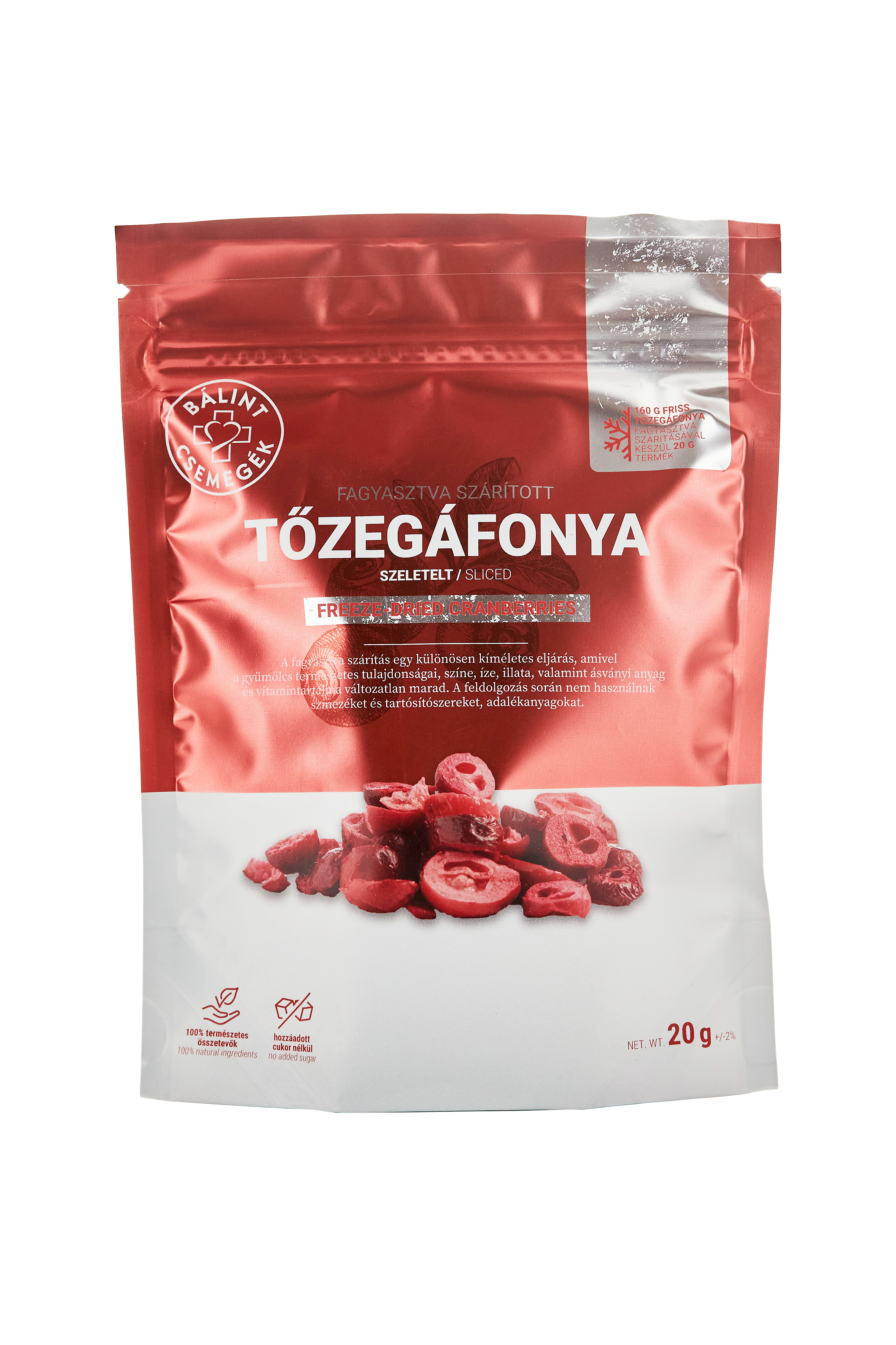 Bálint lyofilizované brusnice krájané 20 g