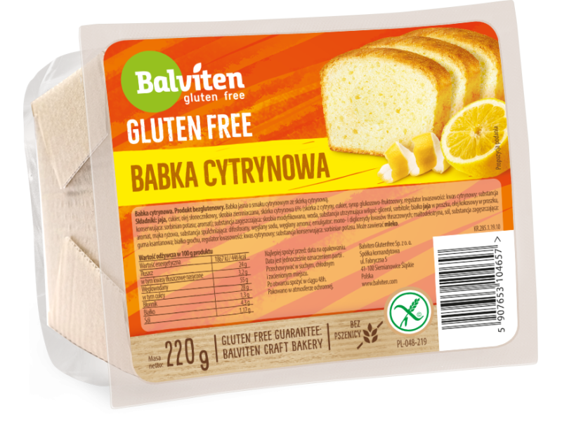 Balviten bezlepkový citrónový koláč 220 g