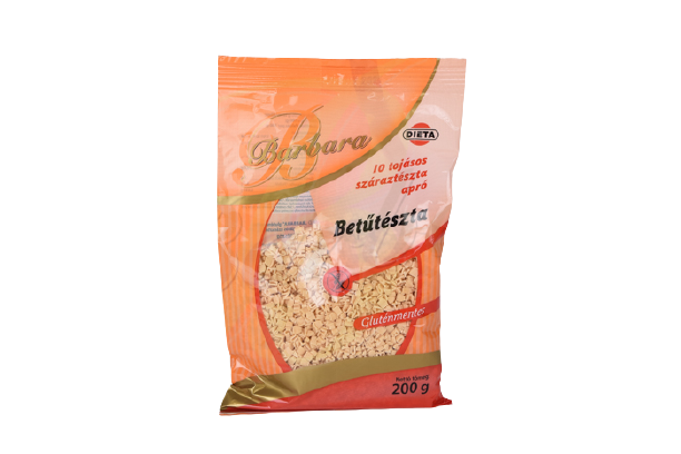 Barbara bezlepková písmenková cestovina 200 g