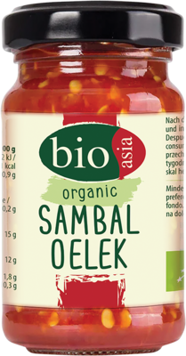 Bioasia bio sambal oelek, chilli relish 110 g