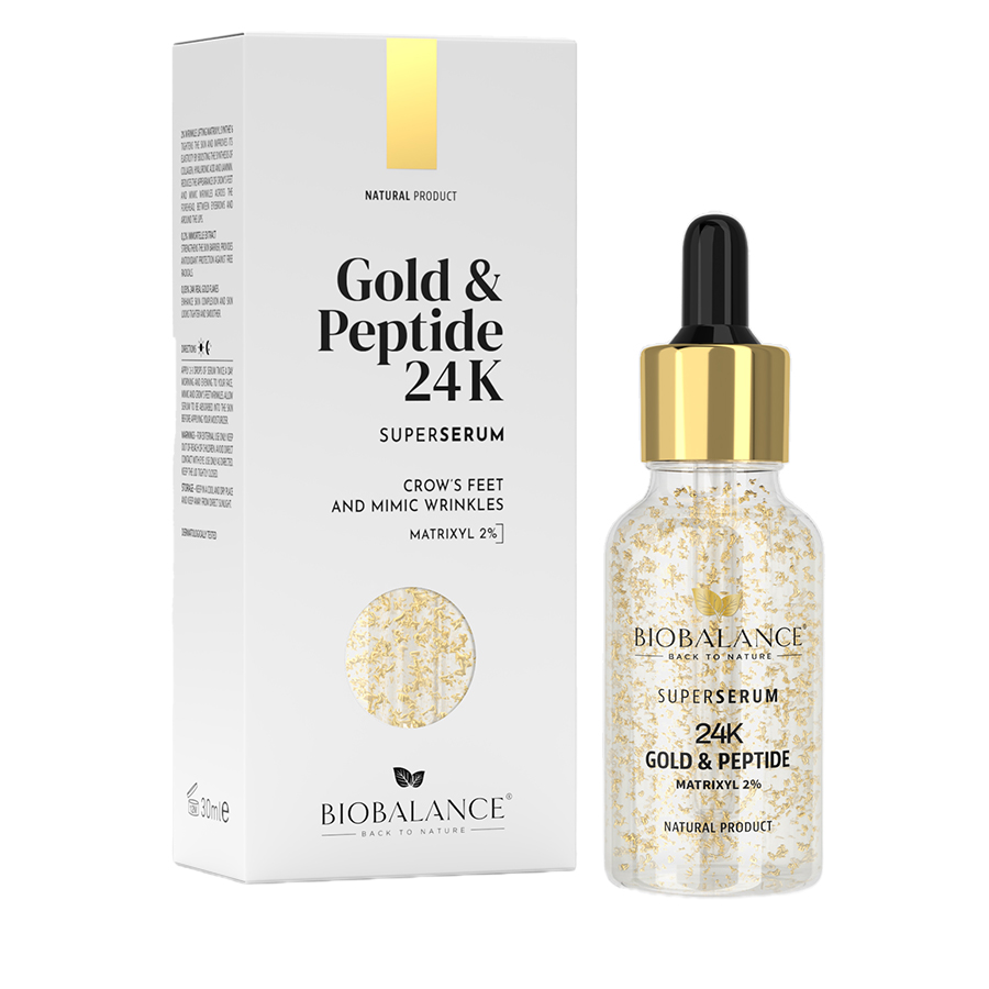 Biobalance 24K Gold & Peptide liftingové sérum 30 ml