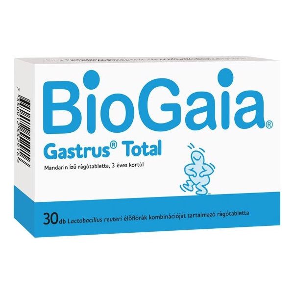 BioGaia Gastrus Total žuvacie tablety s príchuťou mandarínky 30 ks