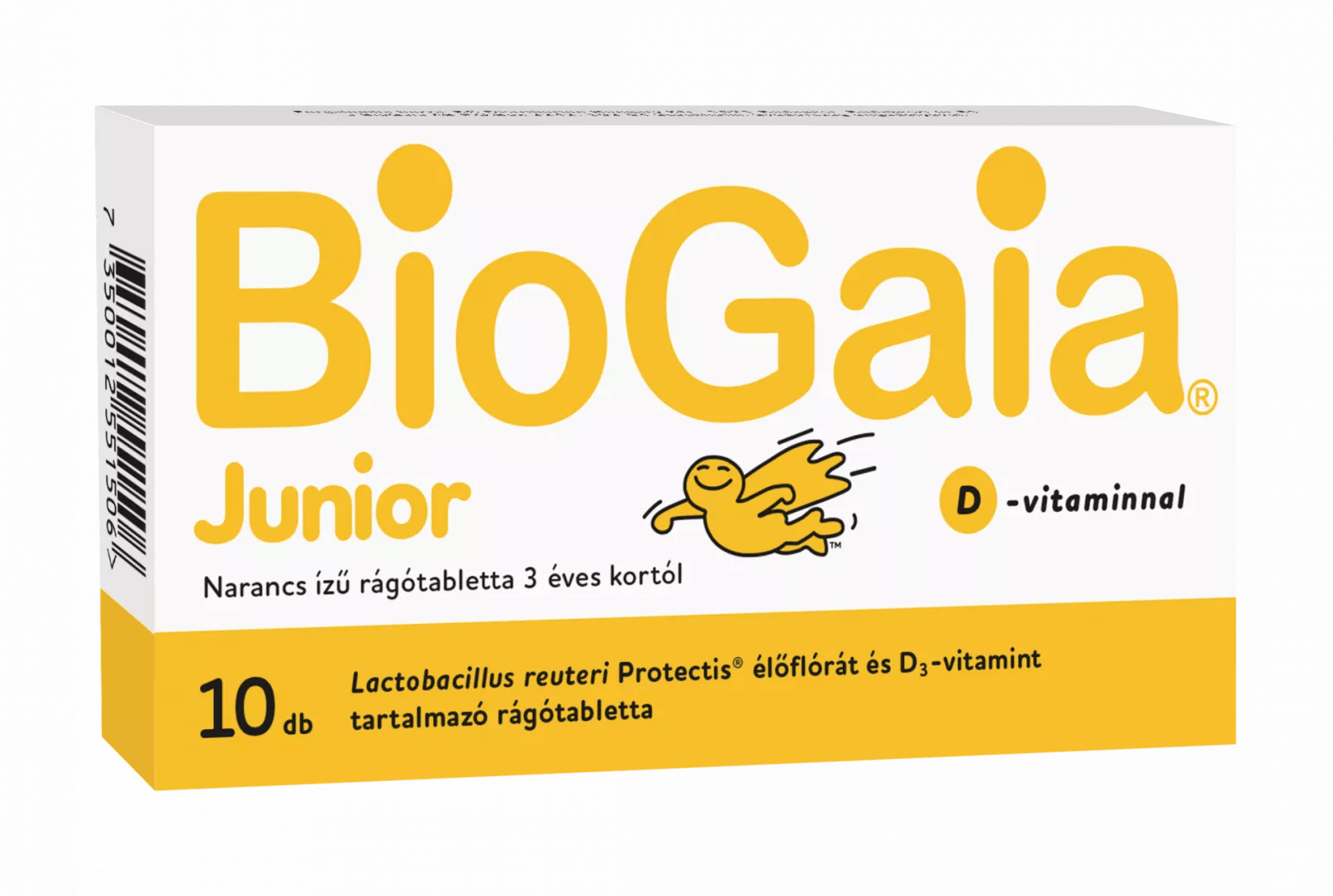 Biogaia junior žuvacie tablety s vitamínom D s príchuťou pomaranča 10 ks