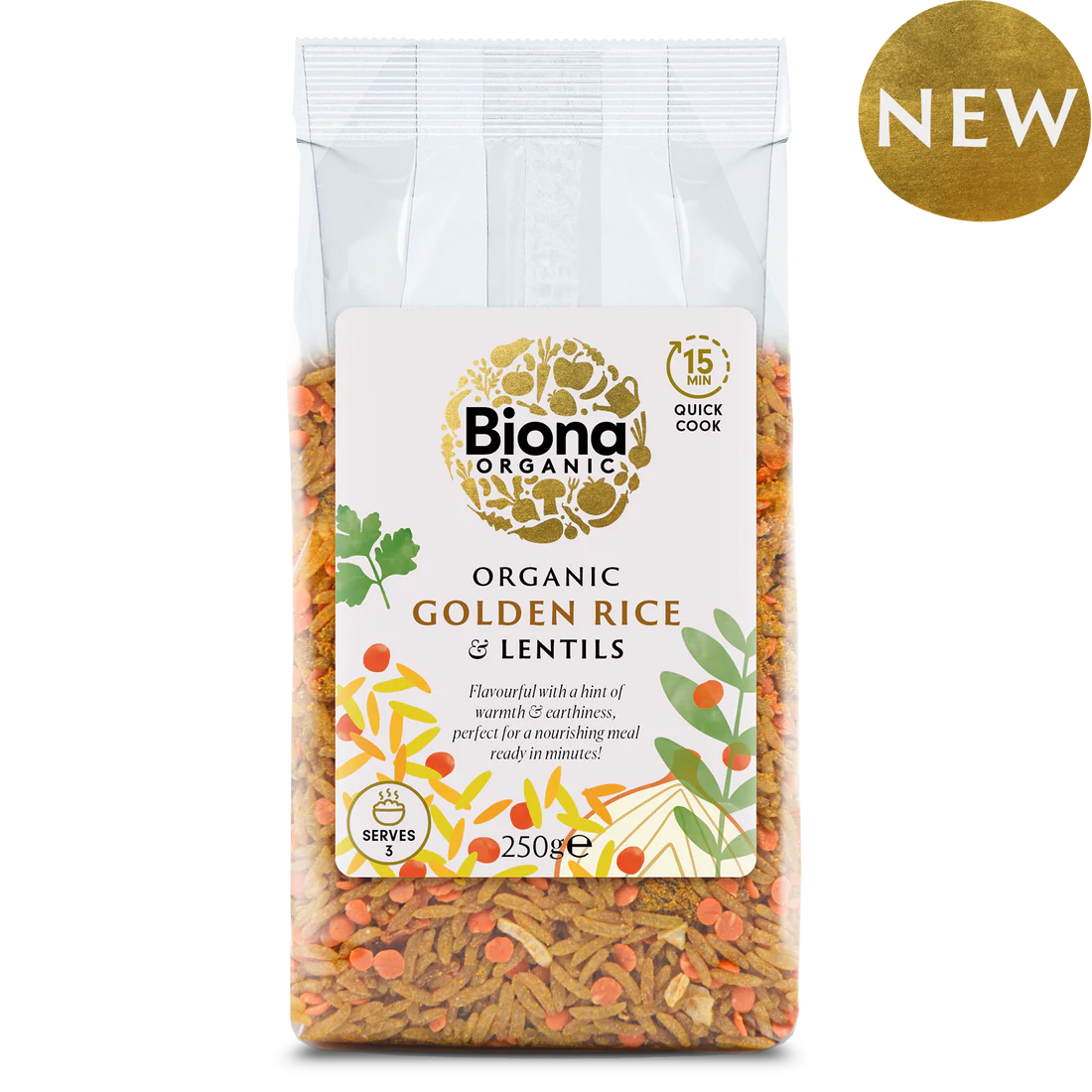 Biona bio zlatá ryža a šošovica 250 g