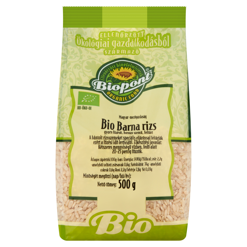 Biopont Bio rýchlovarná hnedá ryža 500 g