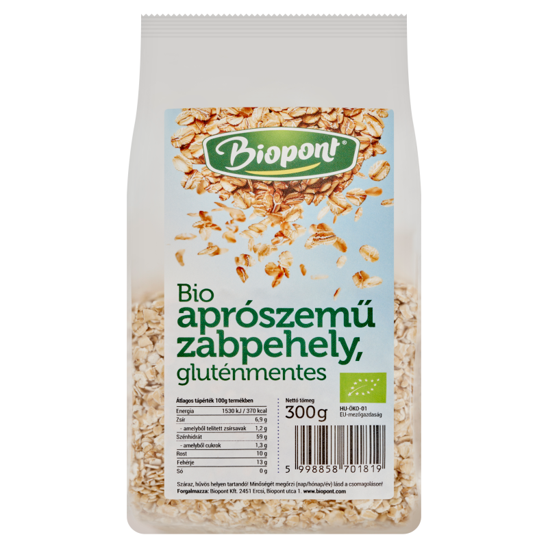 Biopont bio bezlepkové ovsené vločky jemné 300 g
