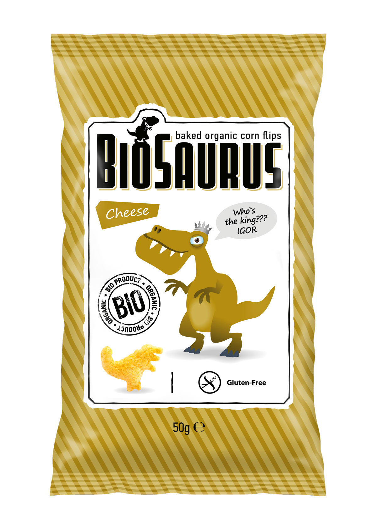 Biopont BioSaurus kukuričné lupienky so syrom 50 g