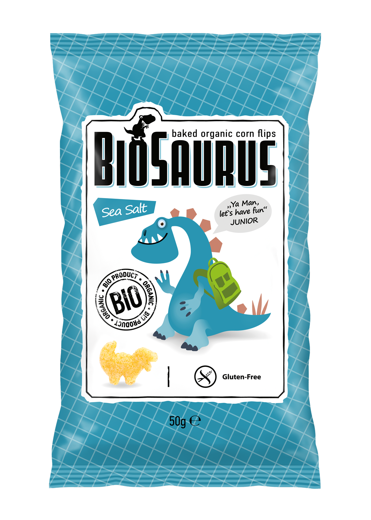 Biopont BioSaurus kukuričný snack s morskou soľou 50 g