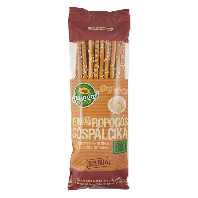 Biopont Bio extra dlhé špaldové tyčinky so sezamom a soľou 90 g