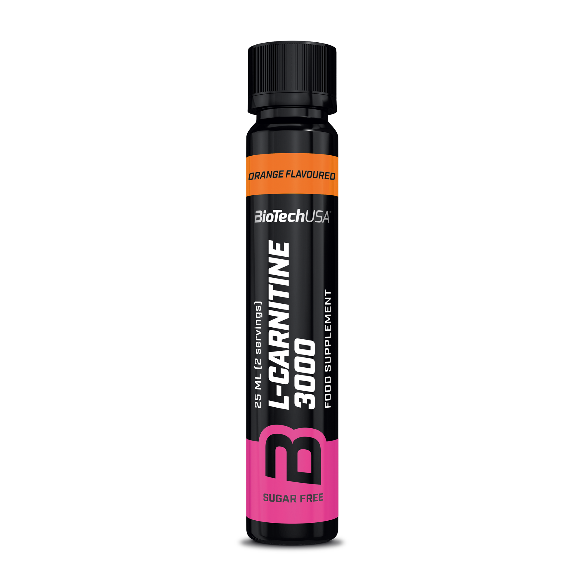 Biotech l-karnitín pomaranč 3000mg ampulka 25 ml
