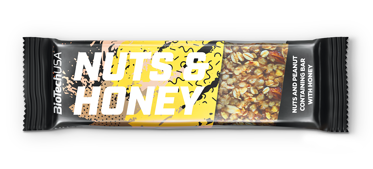 Biotech nuts and honey muesli tyčinka 35 g