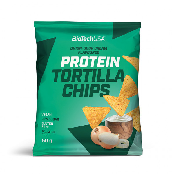 Biotech protein tortilla chips cibuľa-kyslá smotana 50 g