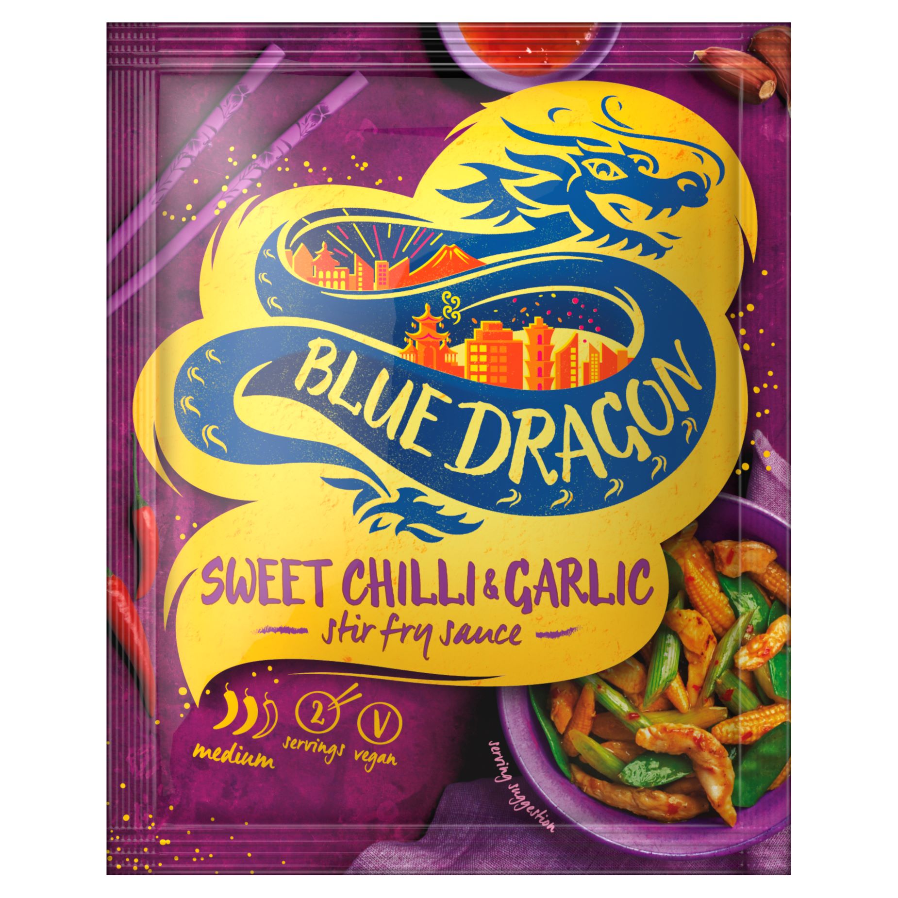 Blue Dragon sladká chilli wok omáčka 120 g
