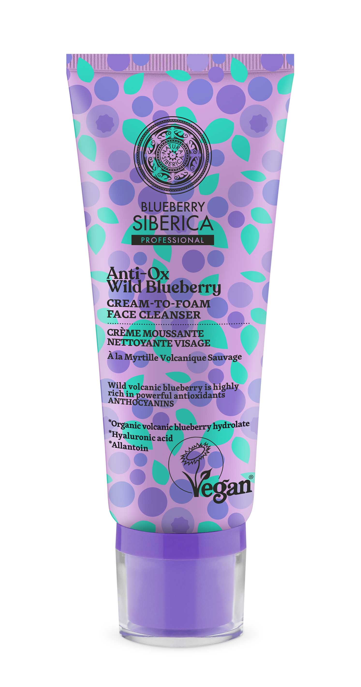 Natura Siberica Wild Blueberry Čistiaca pena na tvár 100 ml