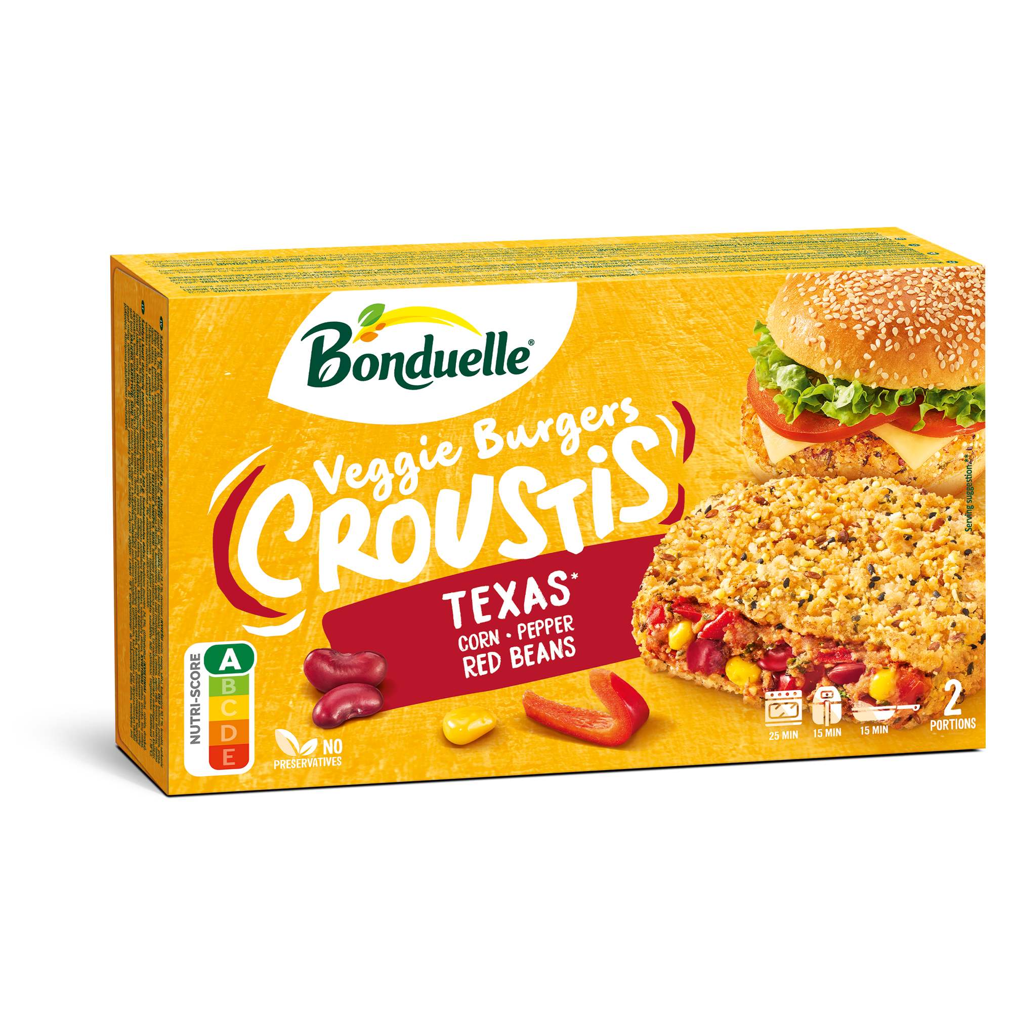 Bonduelle croustis texas burger 240 g