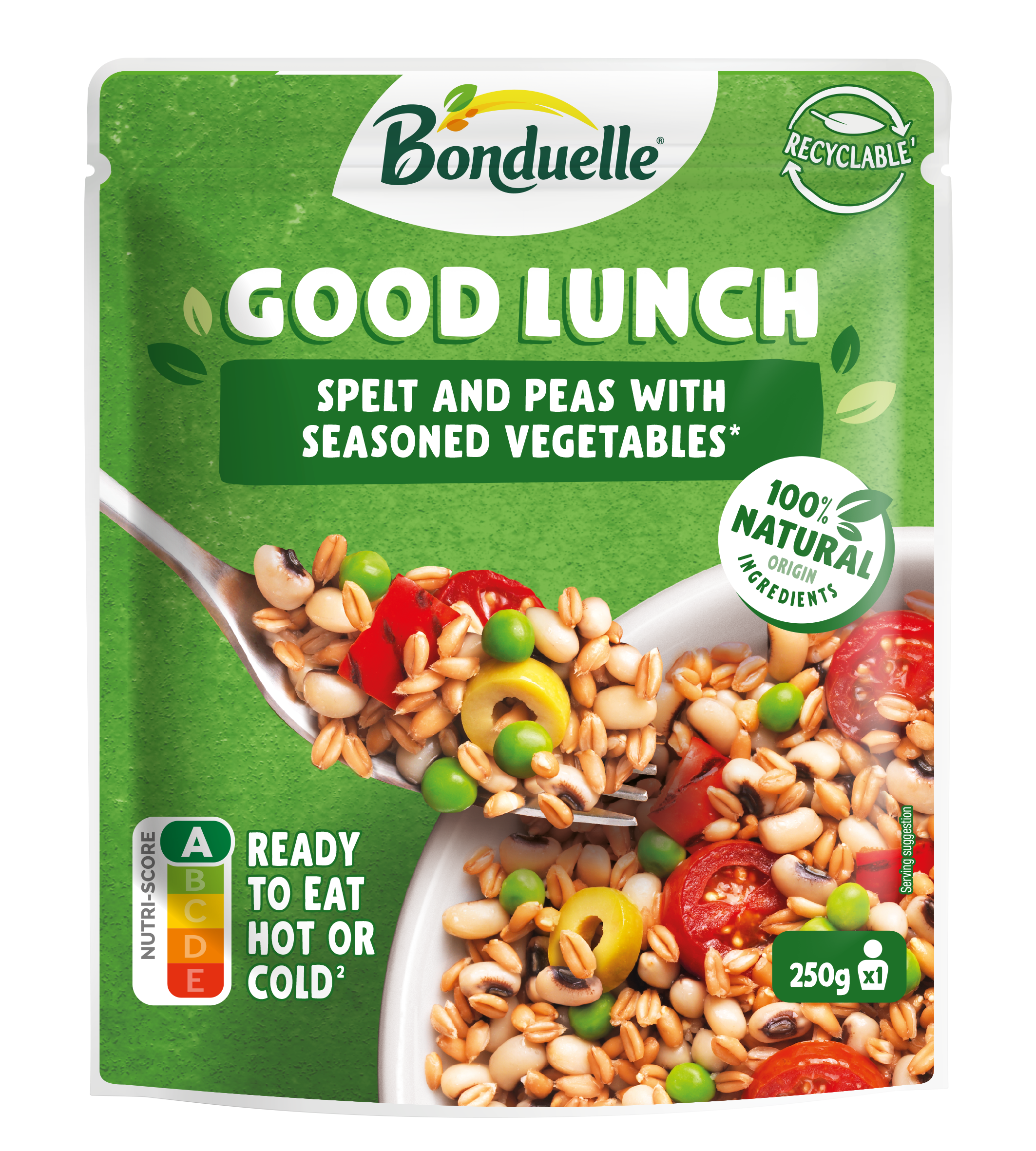 Bonduelle good lunch špaldová pšenica a hrašok 250 g