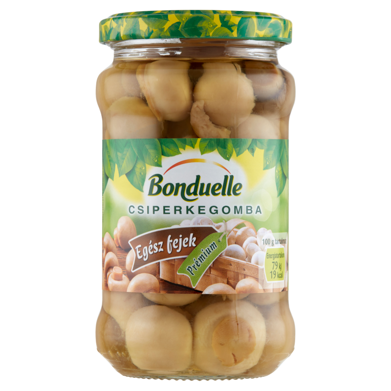 Bonduelle prémiové celé huby v skle 314 ml