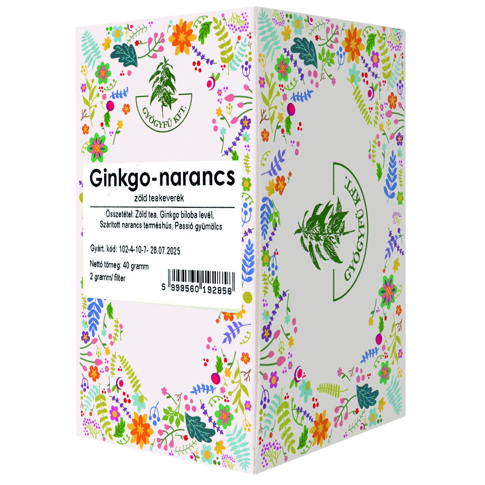 Boszy ginkgo-pomeranč-zelený čajový zmes 20x2g 40 g