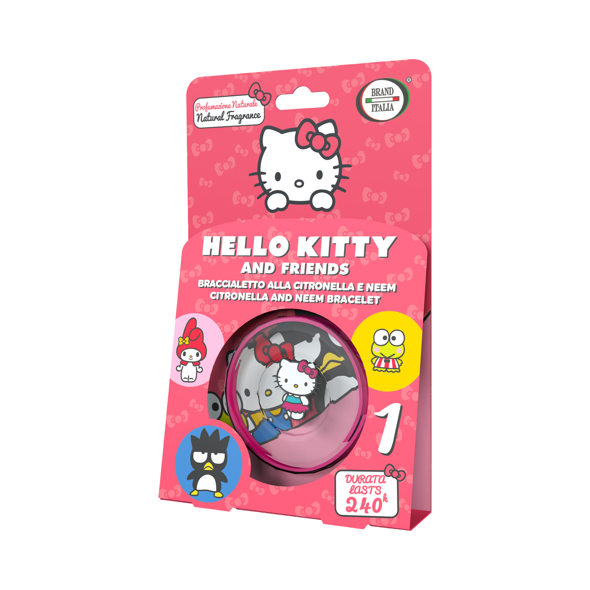 Brand Italia hello kitty náramok proti komárom 1 ks