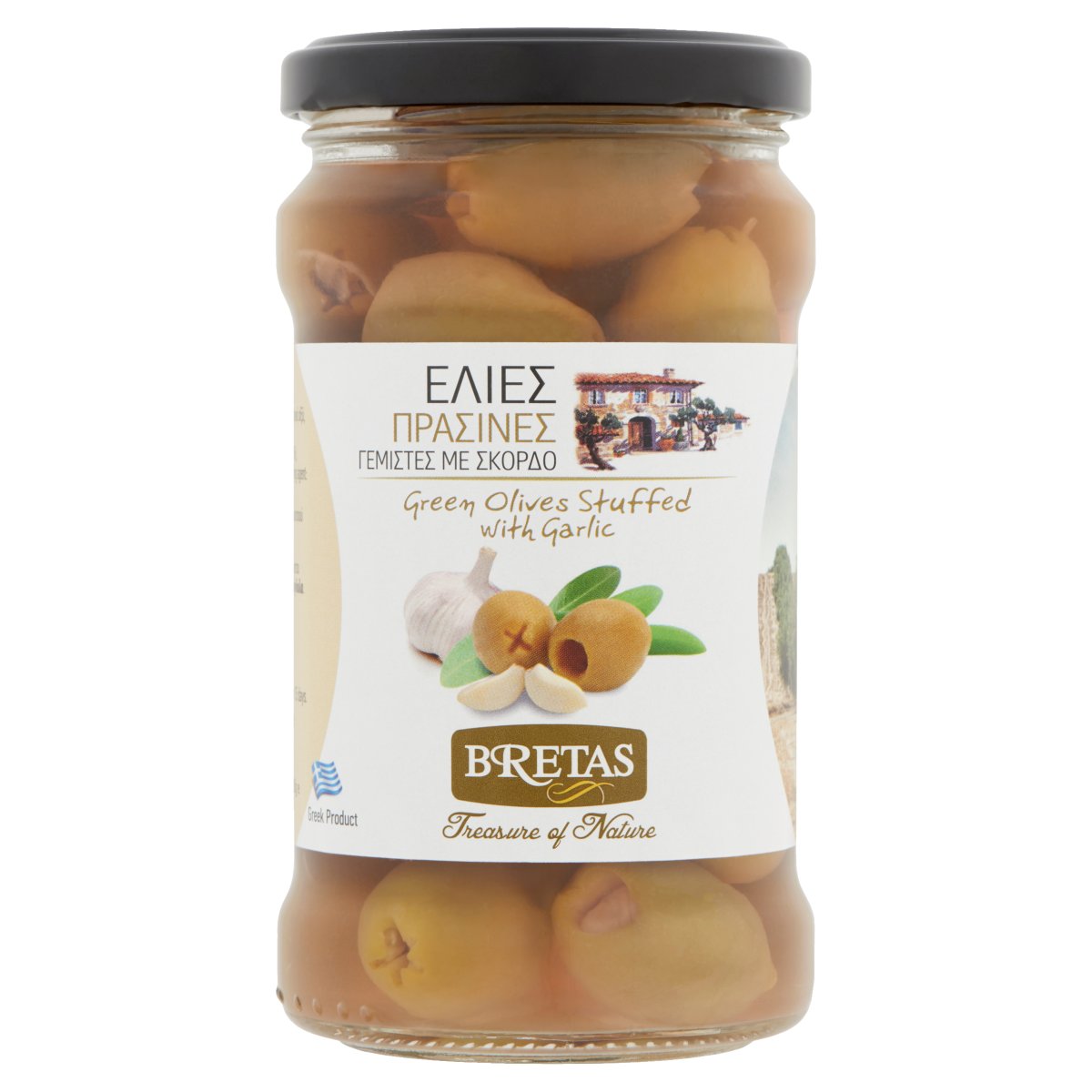 Bretas olivy plnené zeleným fetou 314 ml