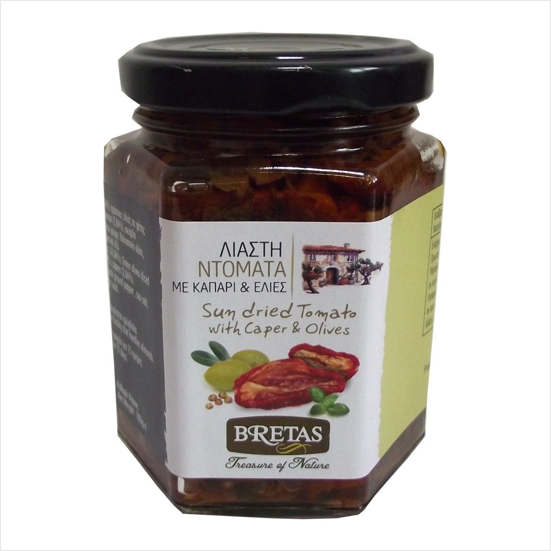 Bretas sušené paradajky s olivami a kaparom 180 ml