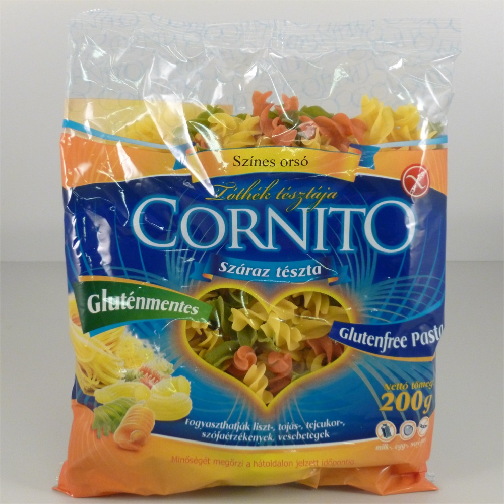 CORNITO Cestoviny špirály farebné bezgluténové 200 g