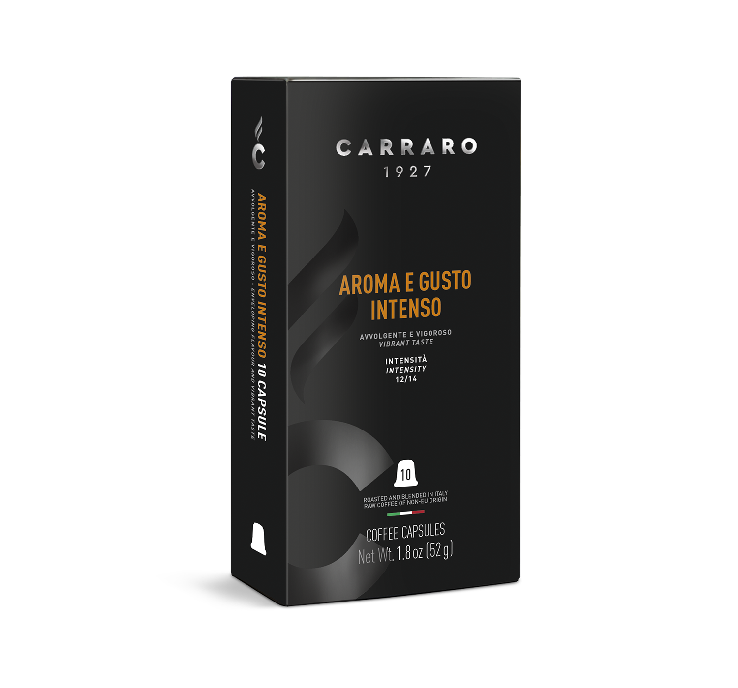 Carraro aroma e gusto intenso prémiové kávové kapsuly kompatibilné s Nespresso 10 ks