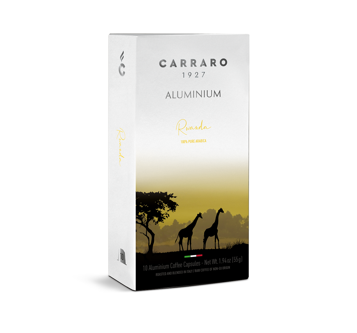 Carraro rwanda kávové kapsuly kompatibilné s Nespresso 10 ks