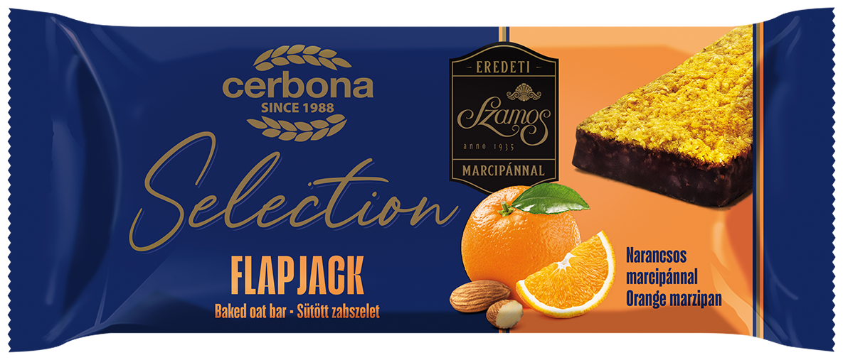 Cerbona ovsená tyčinka flapjack s pomarančovým marcipánom 40 g