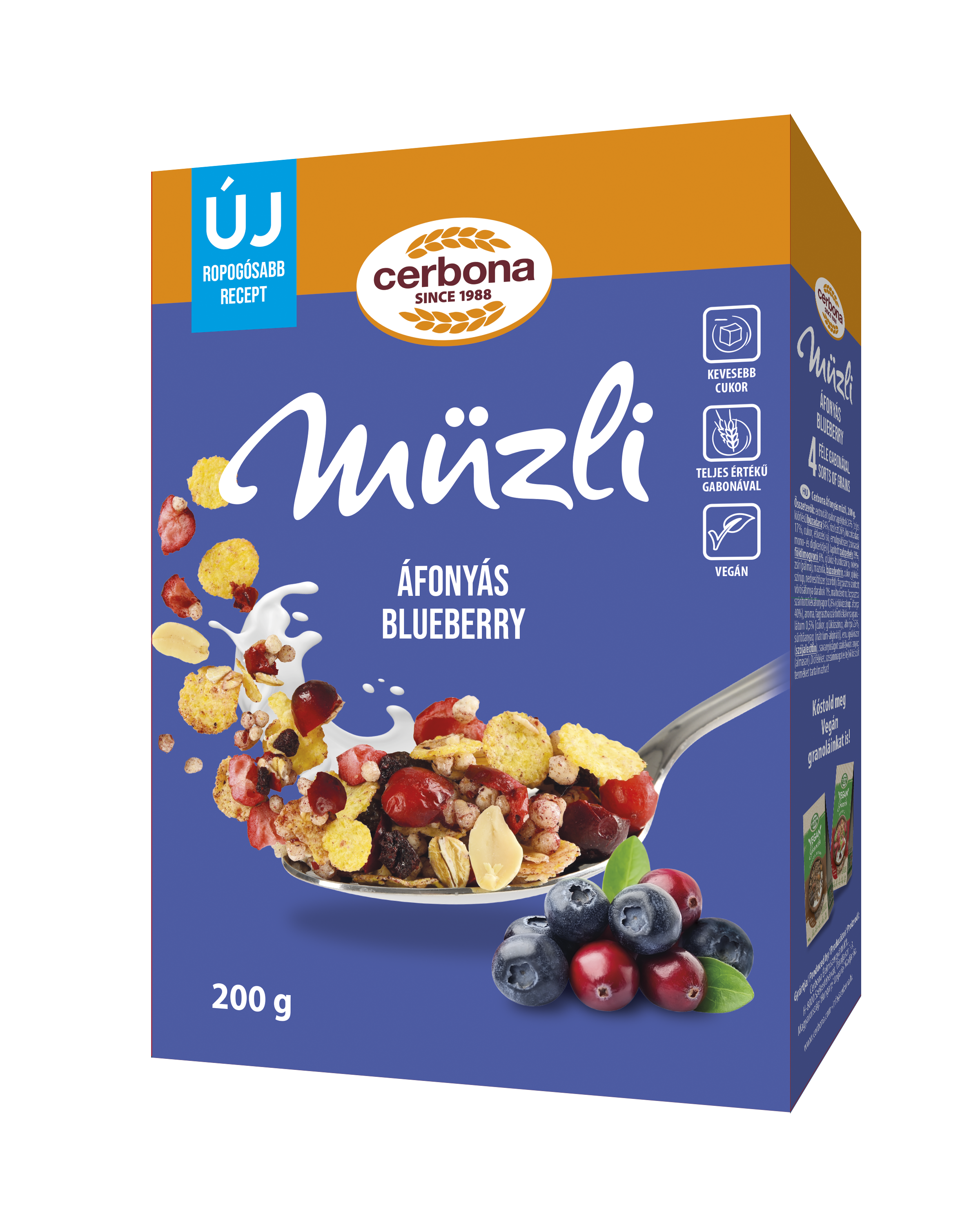 Cerbona müsli s jahodami 200 g