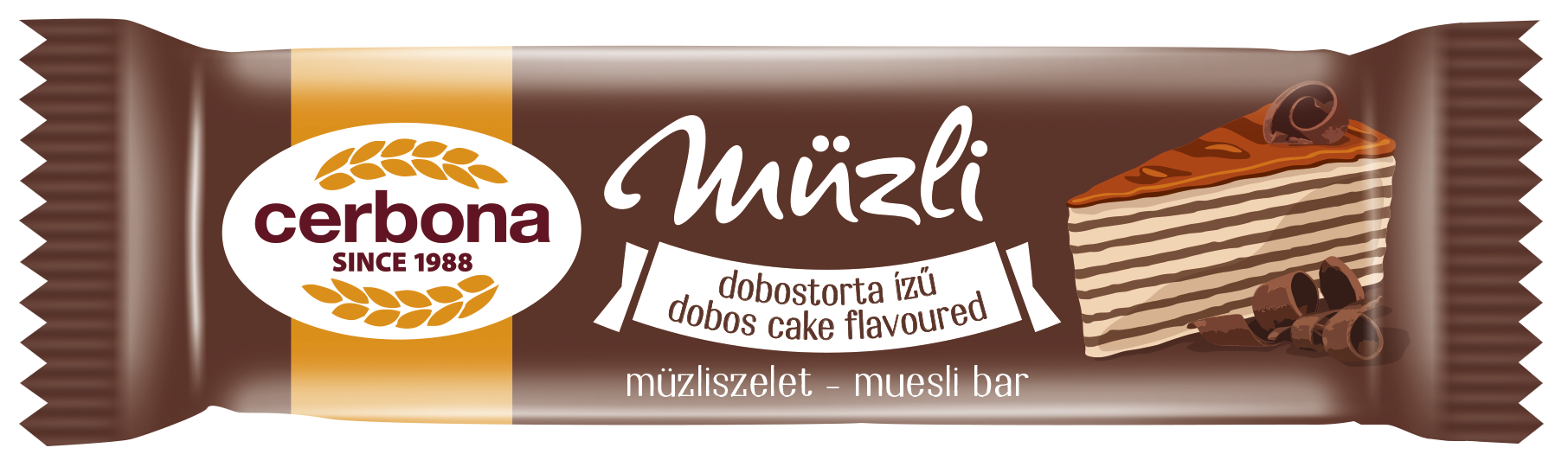 Cerbona tyčinka s príchuťou dobošovej torty 20 g