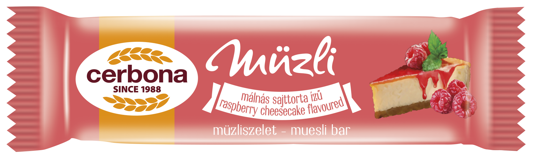Cerbona tyčinka s príchuťou malinového cheesecaku 20 g