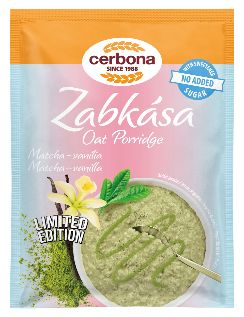Cerbona ovsenná kaša matcha vanilka 50 g