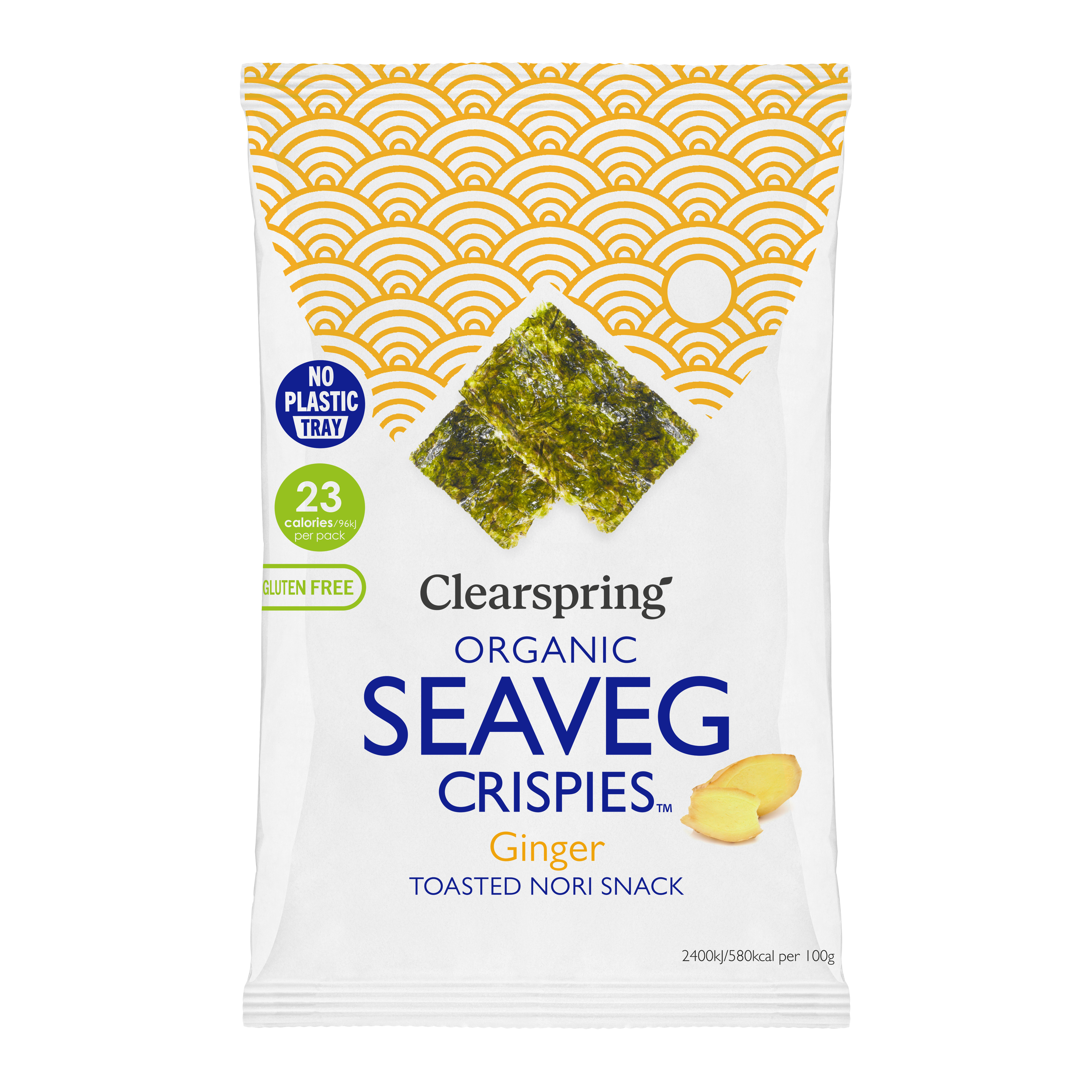 Clearspring Crispies s príchuťou zázvoru 4 g