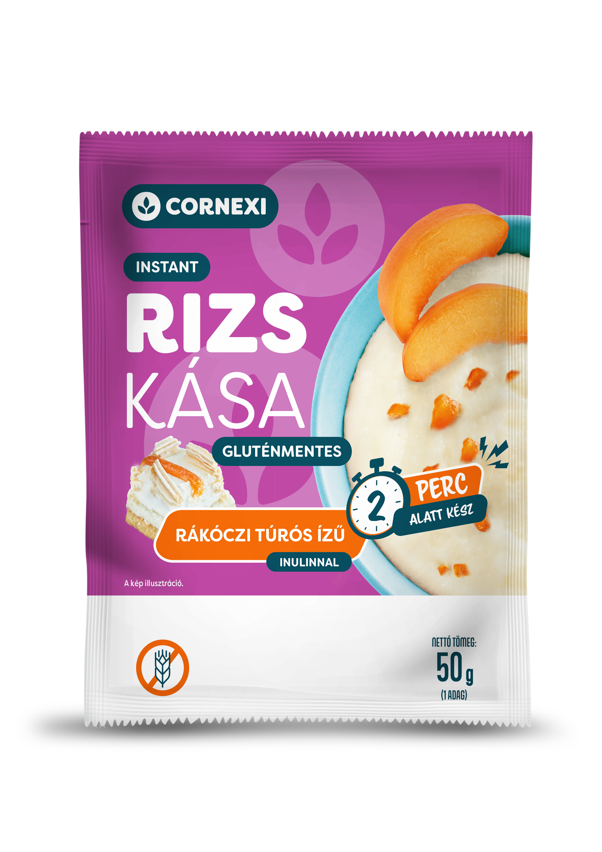 Cornexi bezlepková ryžová kaša Rákóczi tvarohová 50 g