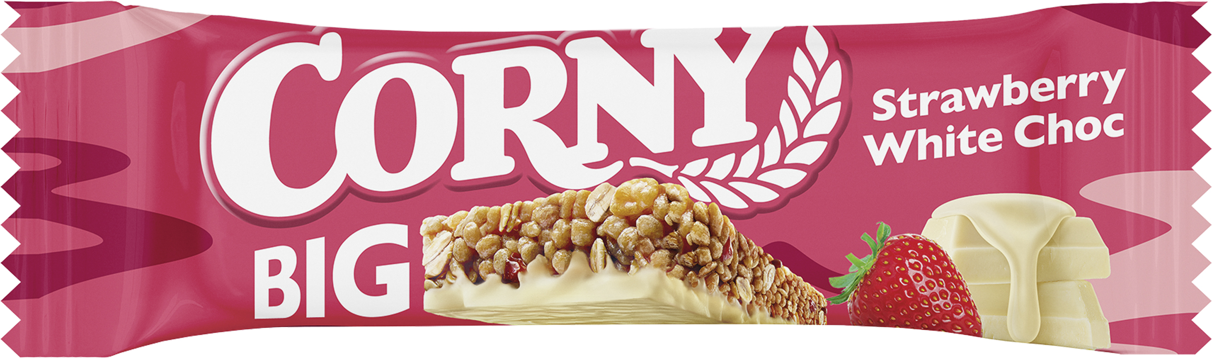 Corny Big plátok jahodový biely čokoládový 40 g