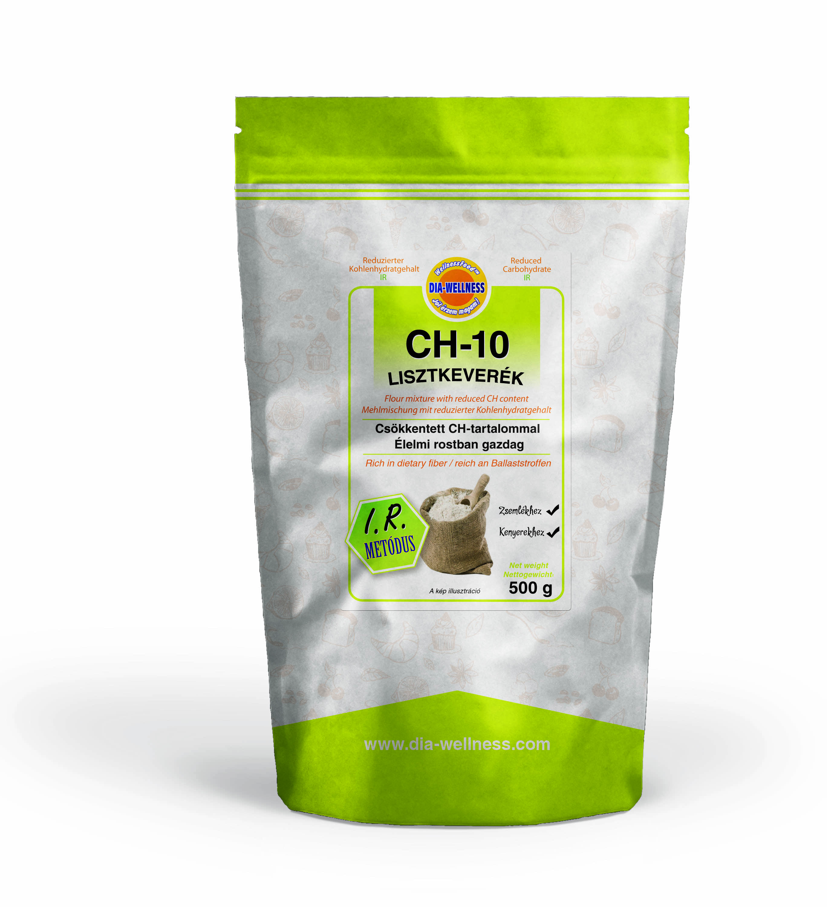 Dia-Wellness Zmes múky ch-10 500 g