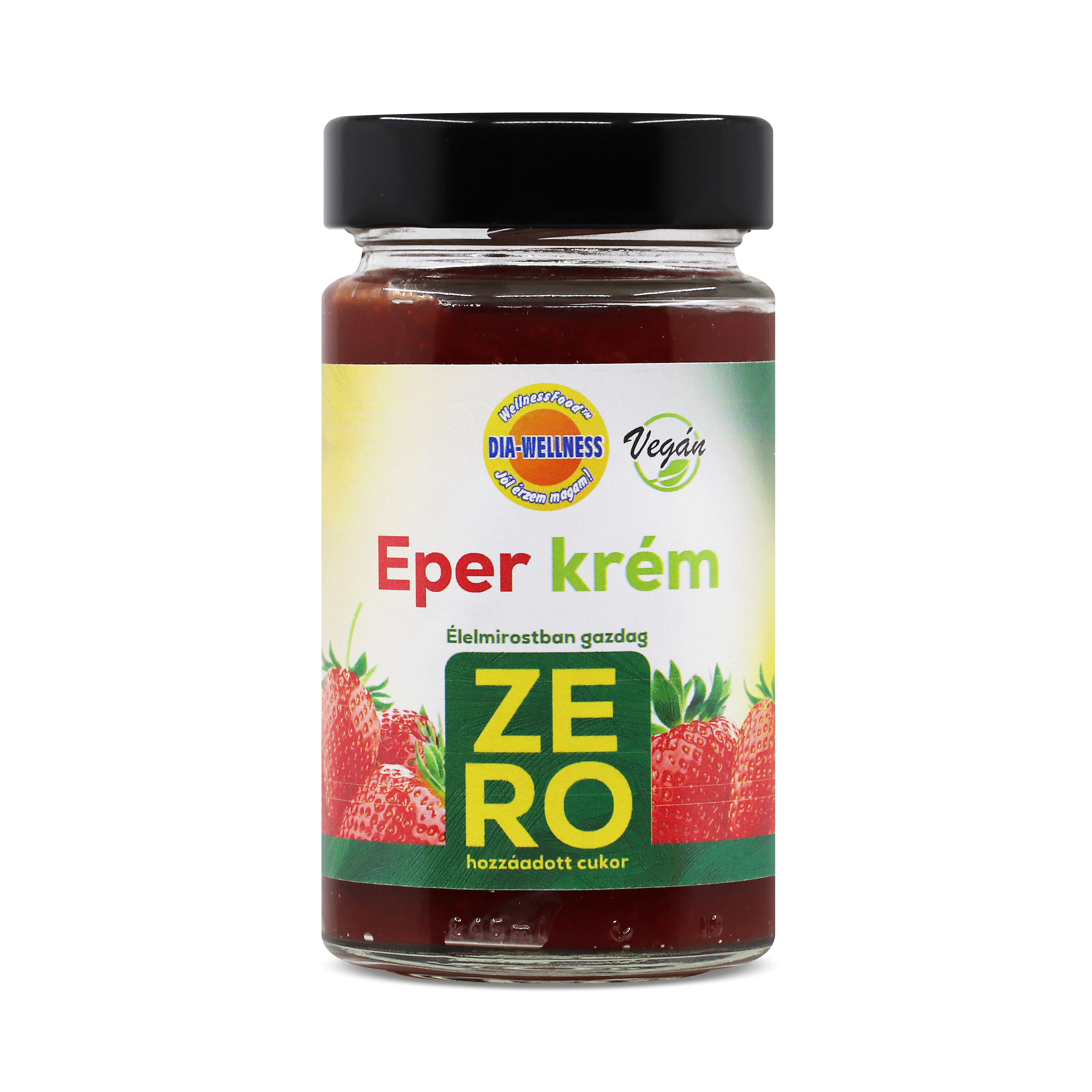 Dia-Wellness nulový pridaný cukor jahodový krém 250 g
