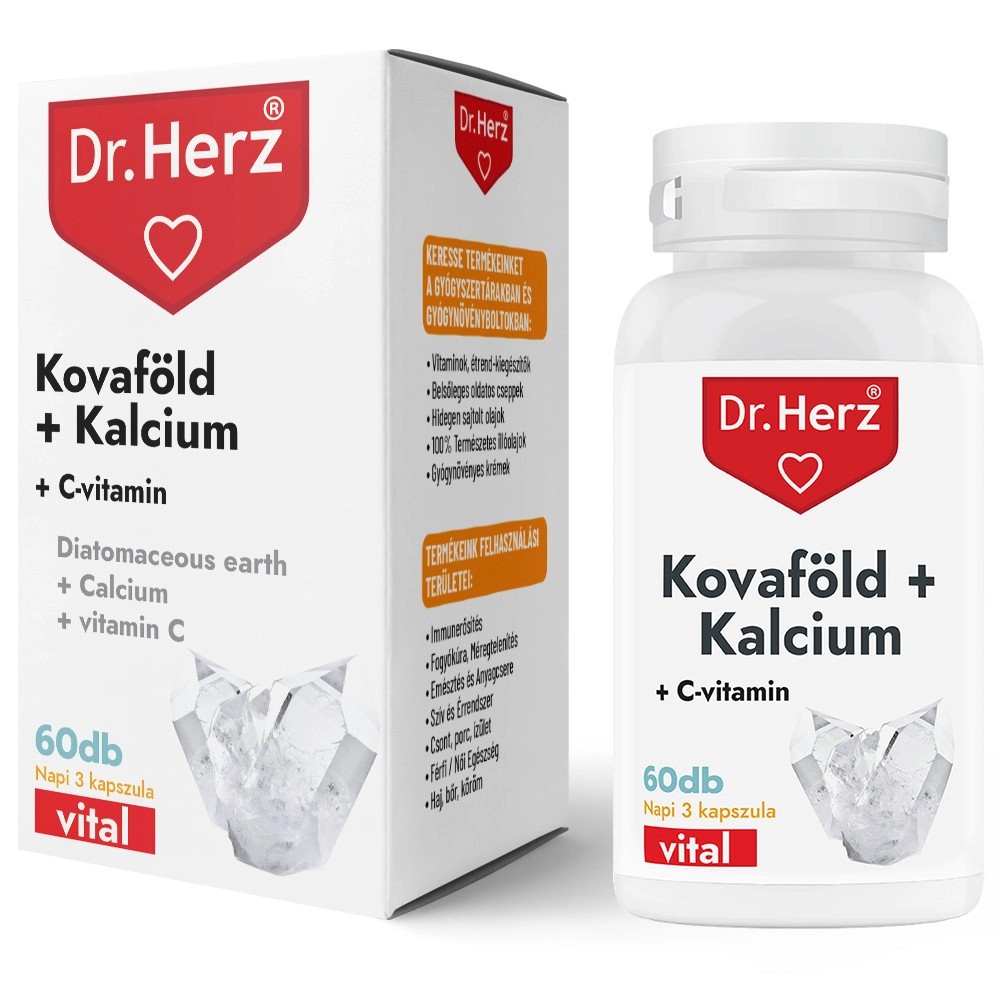 Dr.herz kremeňová hlina + vápnik kapsuly 60 ks