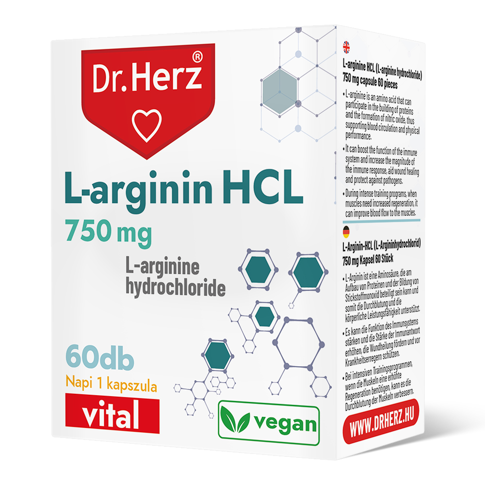 Dr.herz l-arginin HCL 750mg kapsula 60 ks