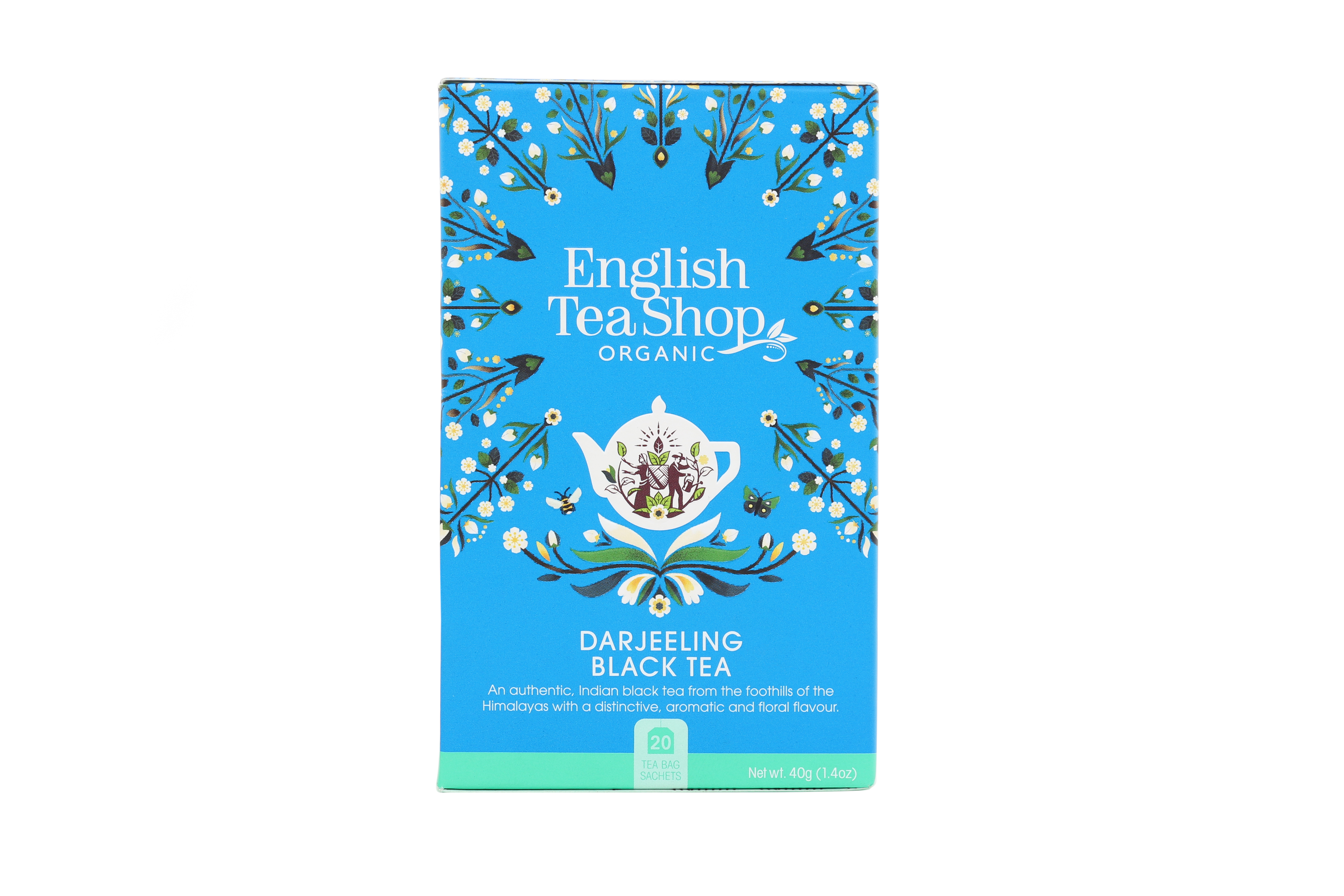 English Tea Shop bio čierny čaj Darjeeling v nálevových vrecúškach 40 g