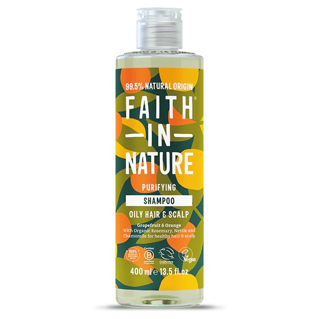 Faith in Nature Šampón s grapefruitom a pomarančom pre normálne až mastné vlasy 400 ml