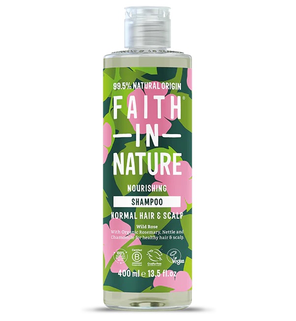 Faith in Nature Vyživujúci šampón s divokou ružou 400 ml