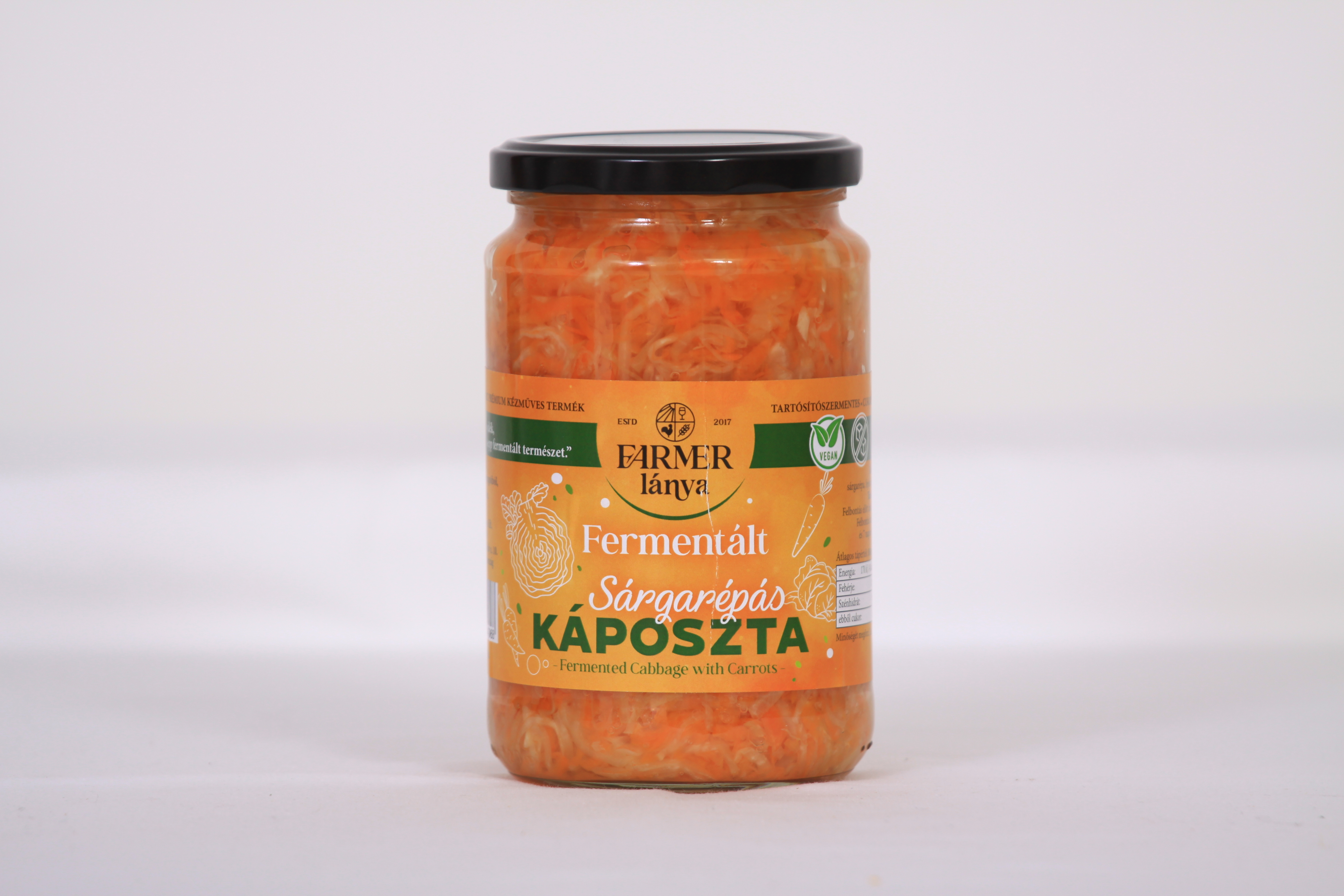 Farmer Lánya fermentovaná mrkva-kapsa 720 ml