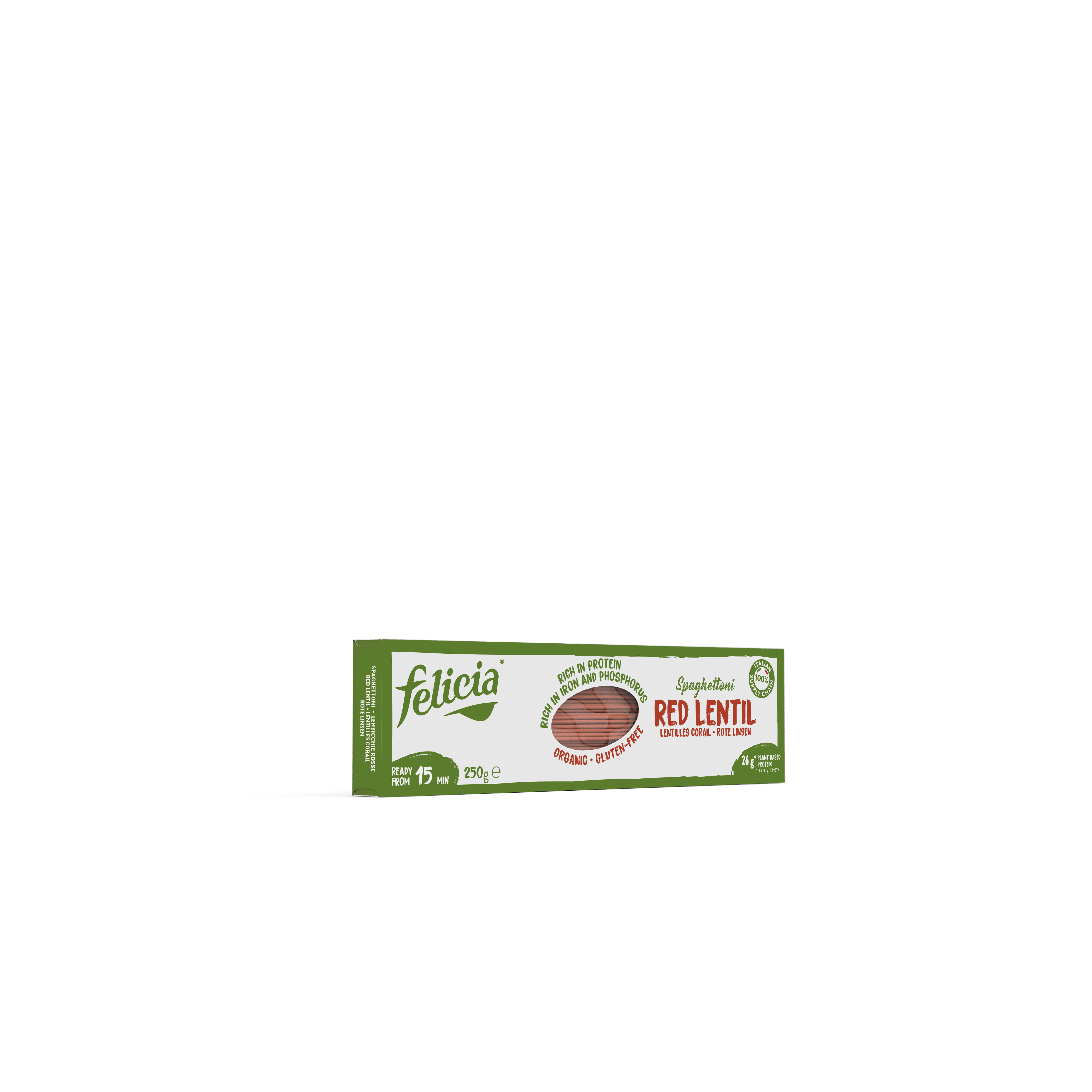 Felicia Špagety z červenej šošovice 250 g