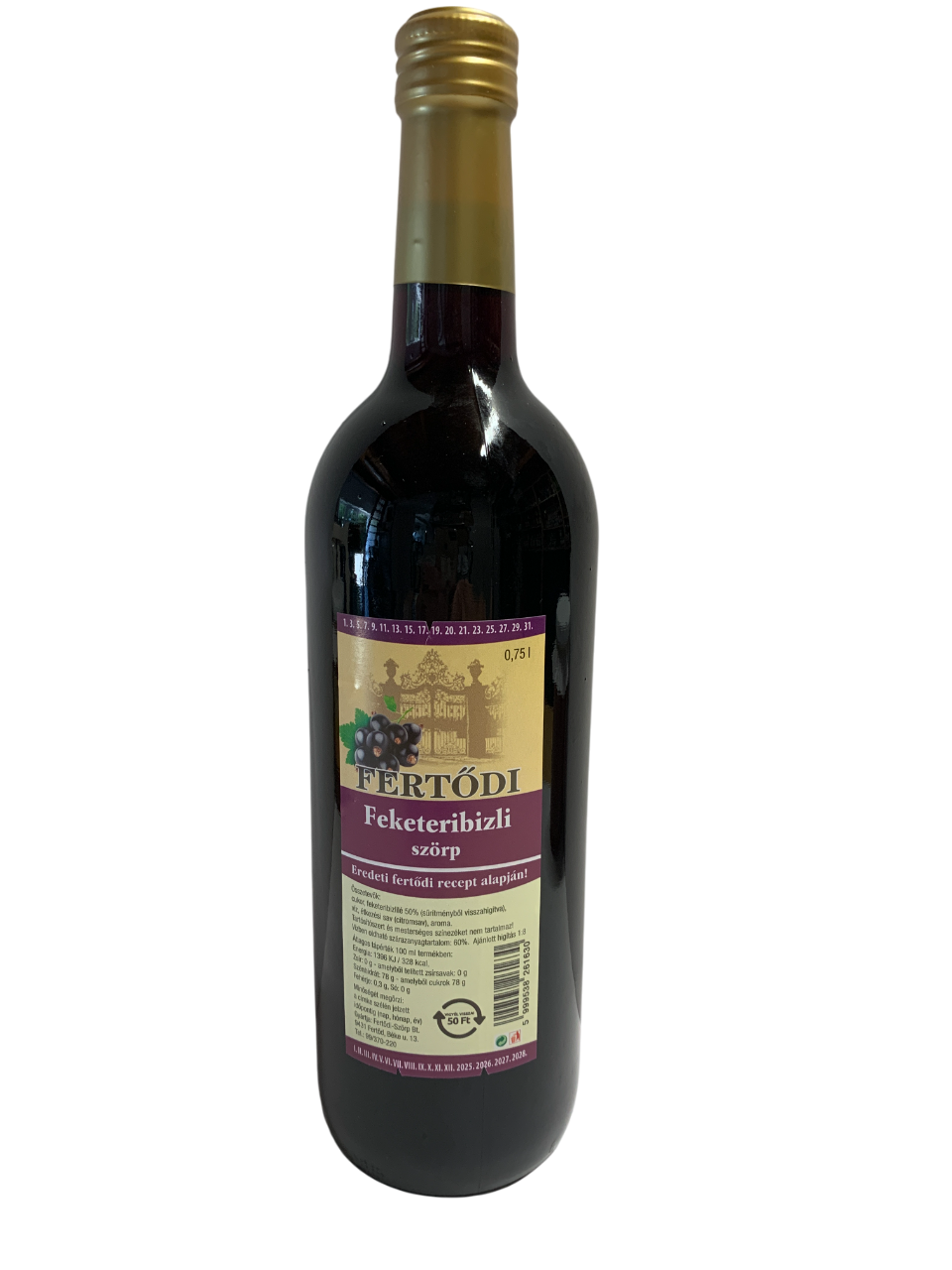 Fertődi čierna ríbezľová šťava 750 ml