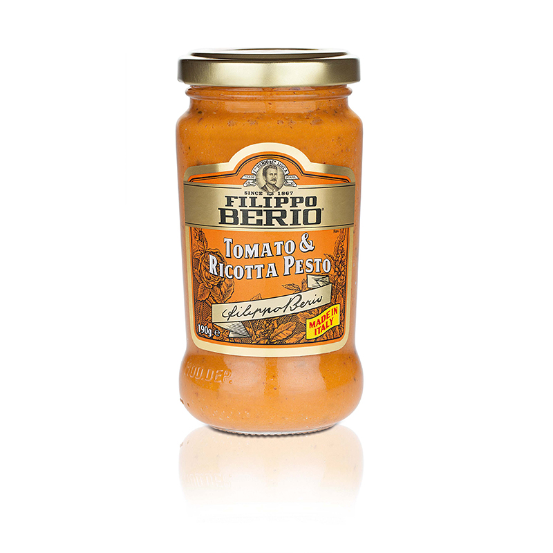 Filippo Berio Pesto s paradajkami a ricottou 190 g