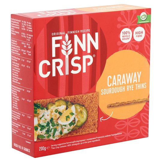 FINN CRISP Chlieb chrumkavý ražný s rascou 200 g