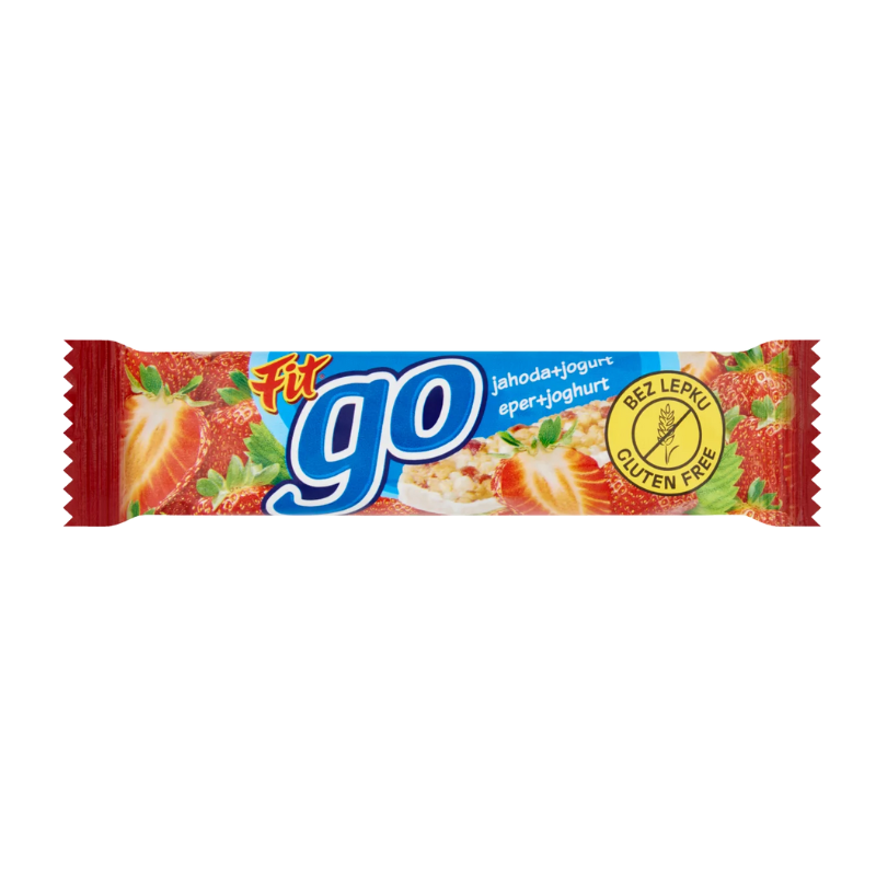 Fit go bezlepková múčková tyčinka jahoda-jogurt 23 g